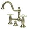 Kingston Brass KS3918PX Restoration Bathroom Bridge Faucet, Brushed Nickel KS3918PX - alternate 1